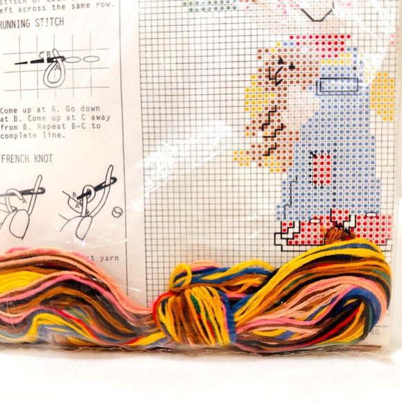 Vintage Bucilla Counted Cross Stitch Kit "Made in Heaven" New/Sealed - Picture 5 of 5